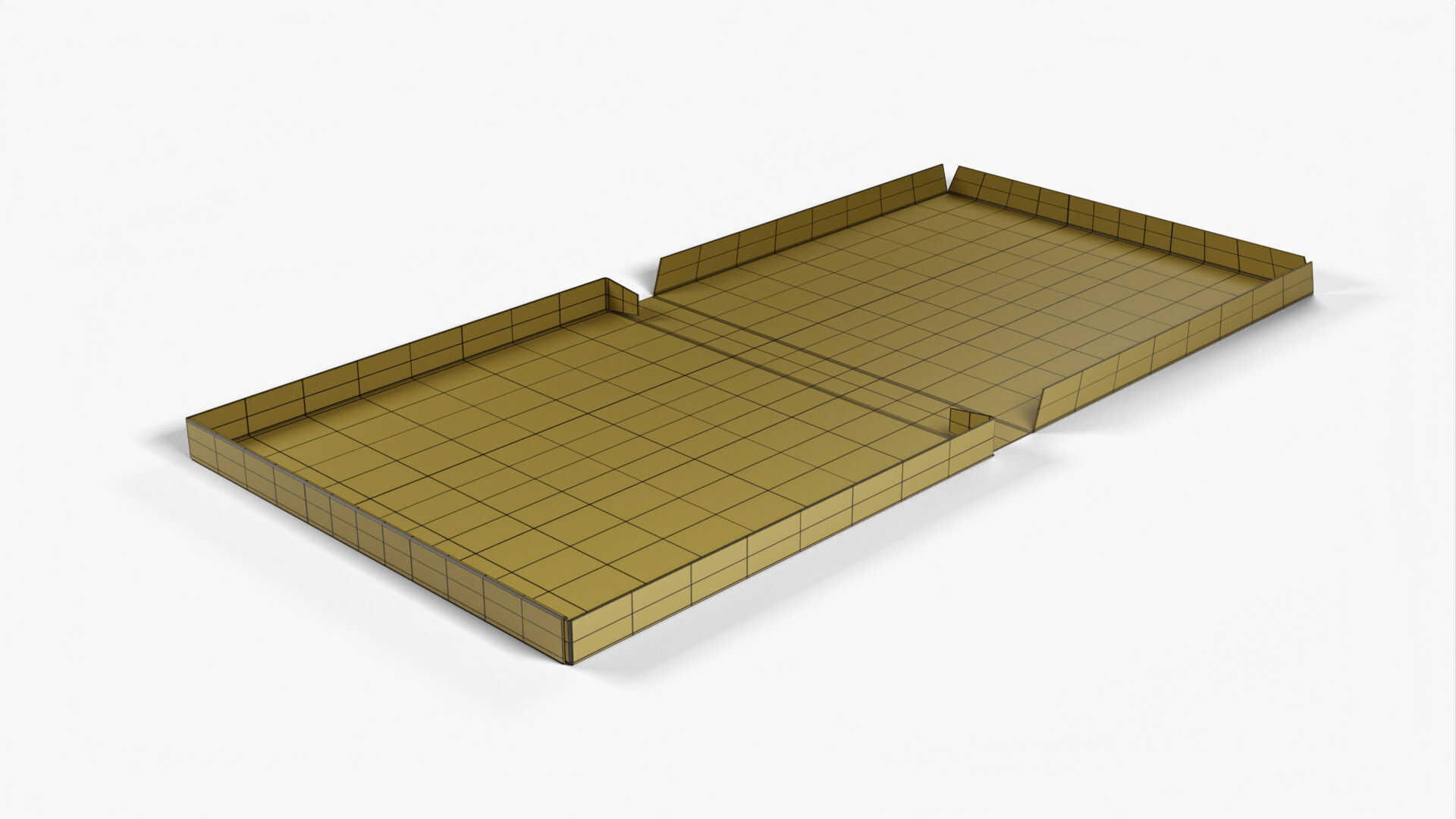 8 inch Kraft Paper Full Open Pizza Box 3D model_15