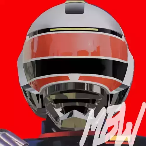 Spielban VR Troopers JB Reese Helmet 3D model 3D printable