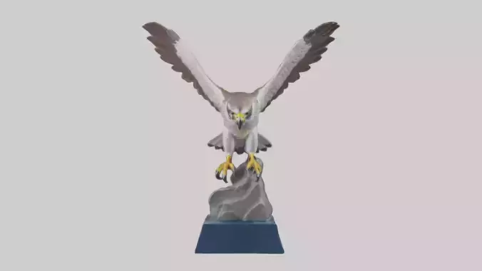 Falcon statue model