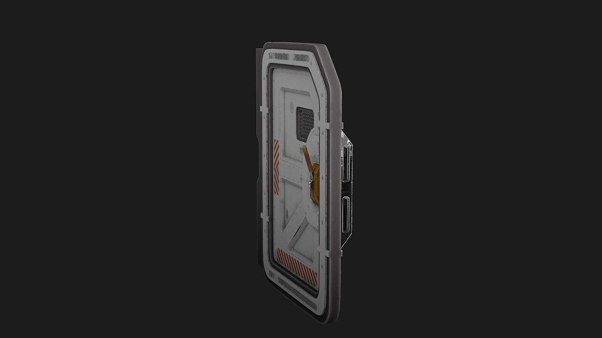 SciFi Bunker Door v3 Low-poly 3D model_14