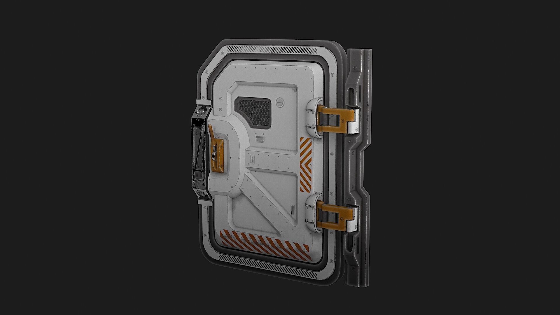 SciFi Bunker Door v3 Low-poly 3D model_18
