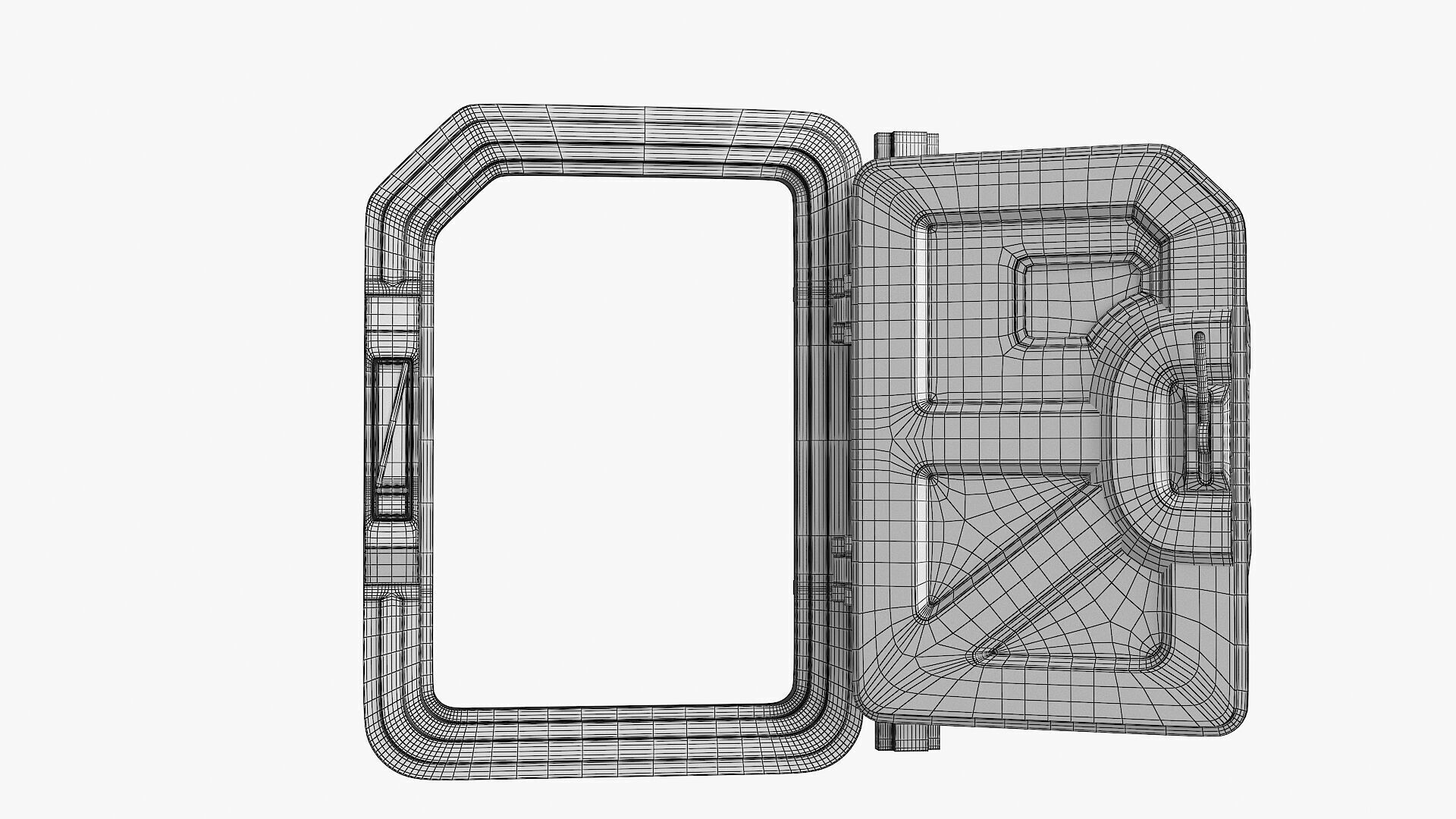 SciFi Bunker Door v3 Low-poly 3D model_20