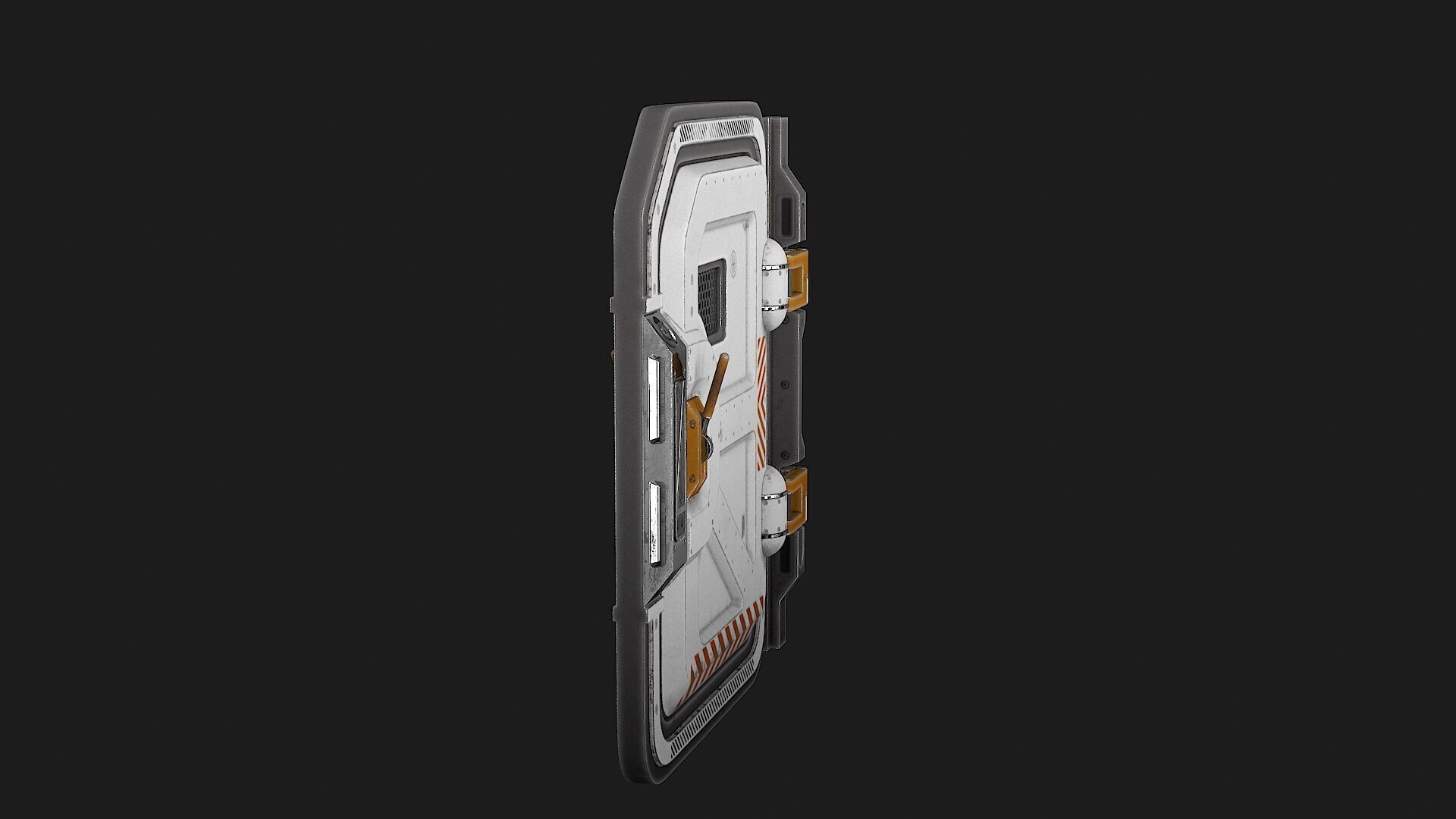 SciFi Bunker Door v3 Low-poly 3D model_13