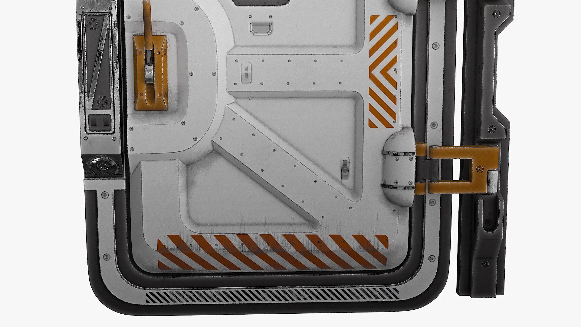 SciFi Bunker Door v3 Low-poly 3D model_5