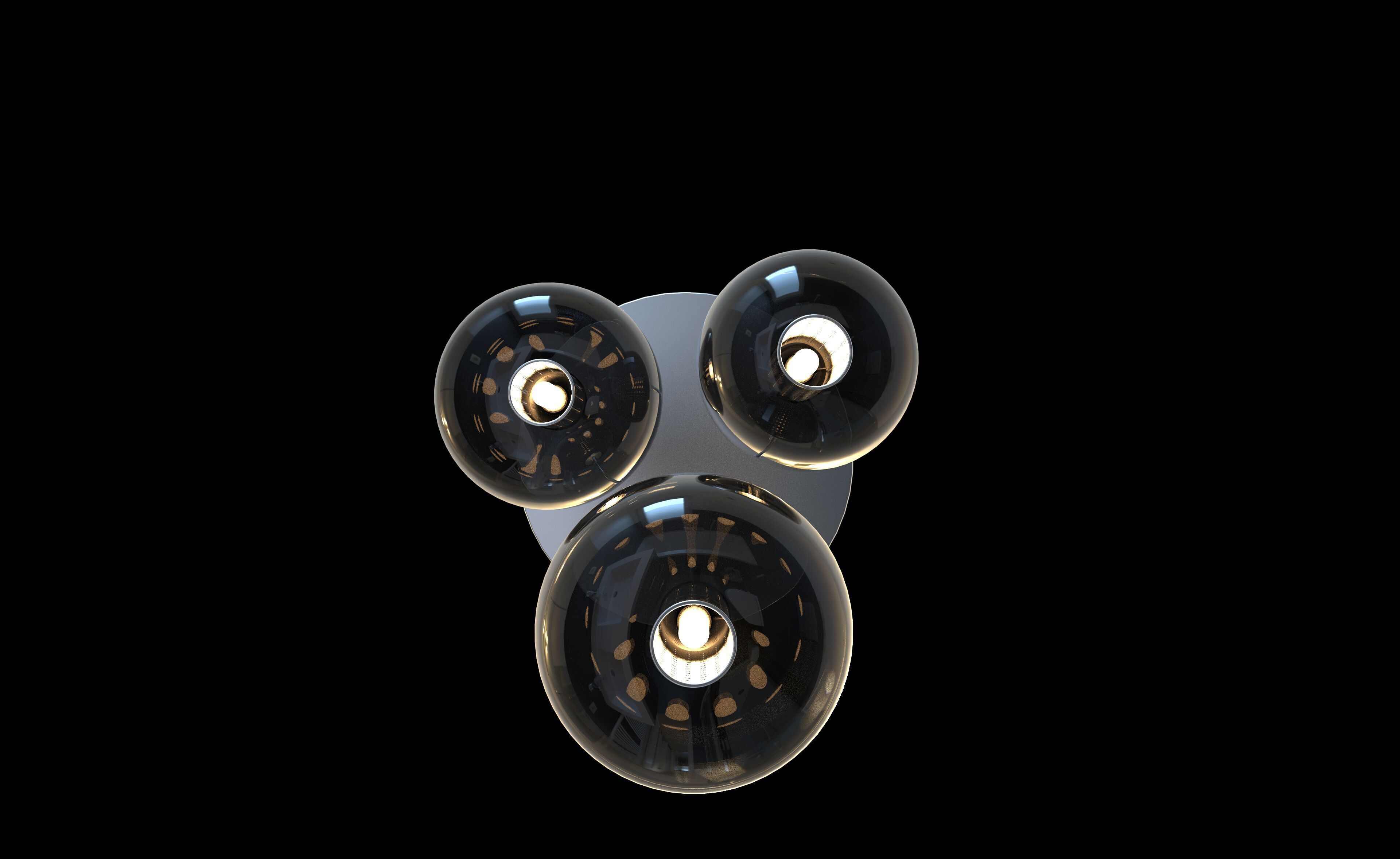 High Quality 3D Model of IKEA HOGVIND Ceiling Lamp 3D model_6