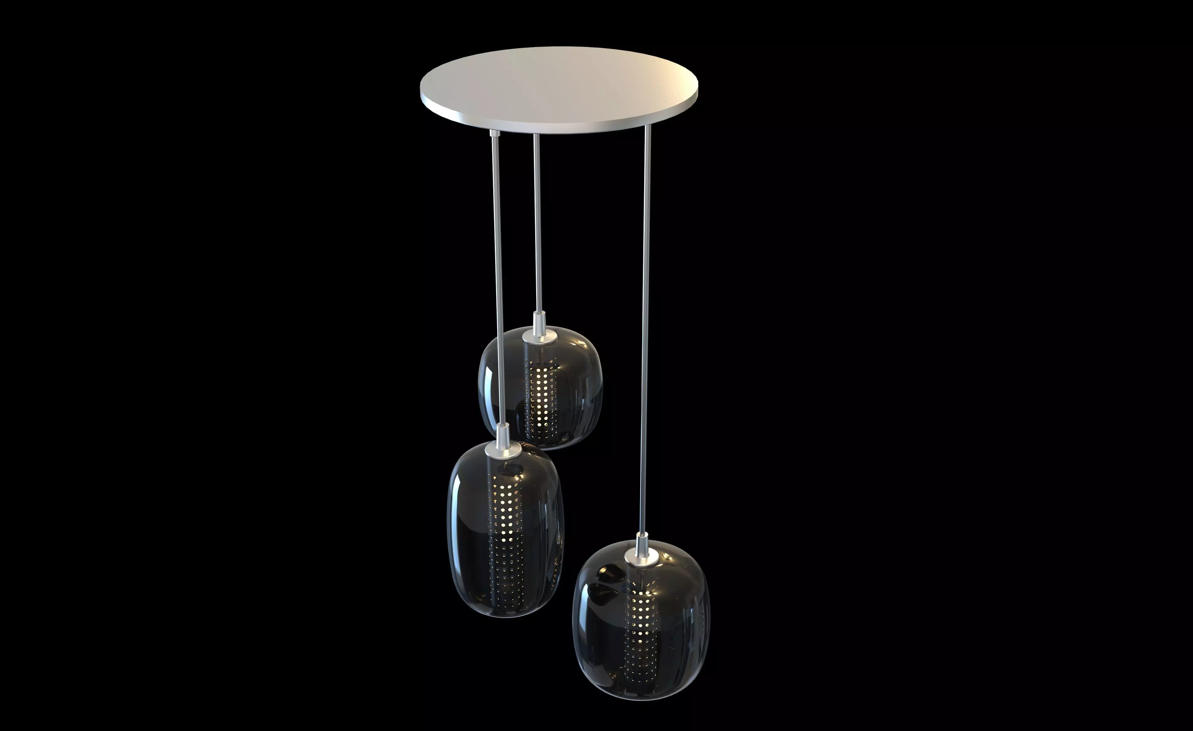 High Quality 3D Model of IKEA HOGVIND Ceiling Lamp 3D model_0