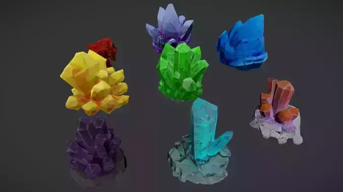 Low Poly Crystal Pack