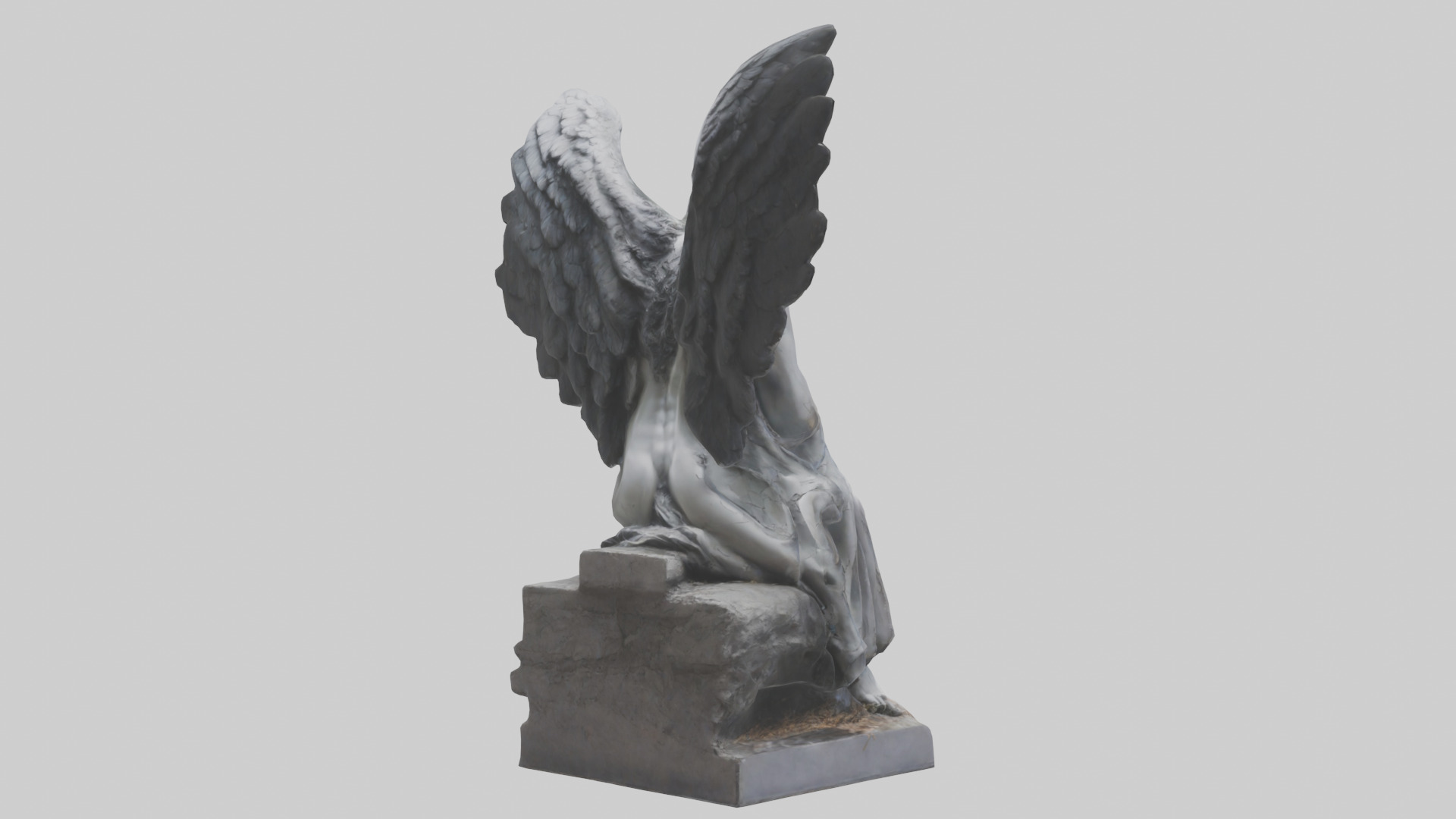 Fallen Angel statue model 3D model_5