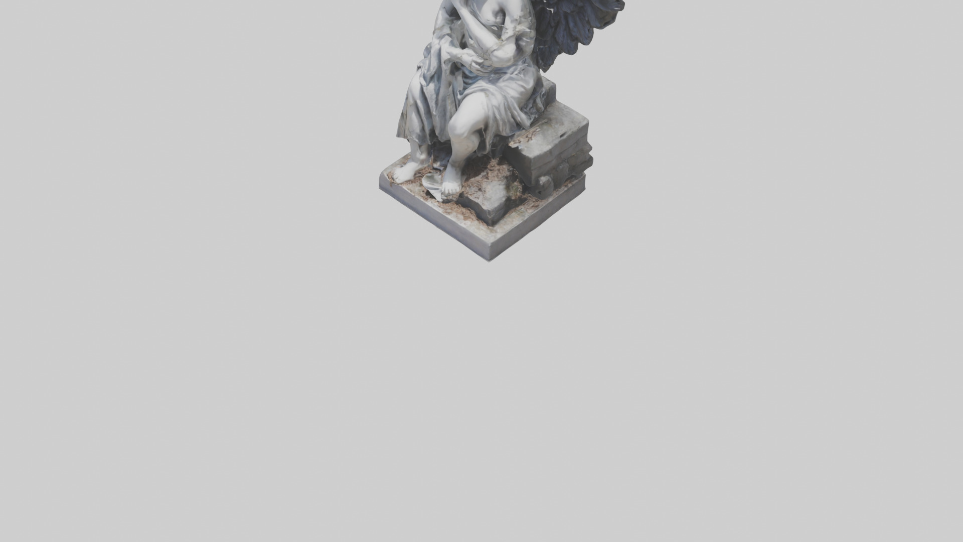 Fallen Angel statue model 3D model_8