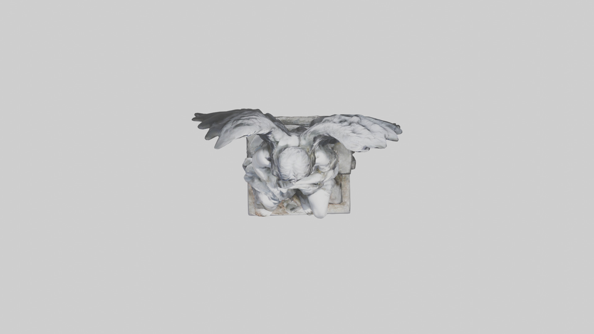 Fallen Angel statue model 3D model_14