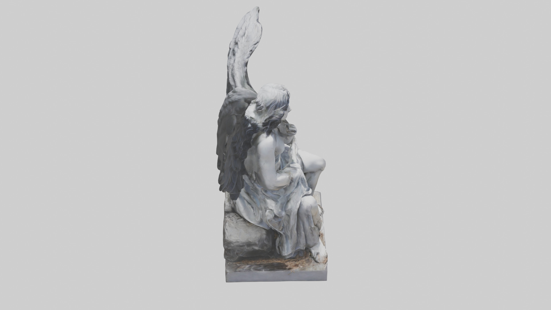 Fallen Angel statue model 3D model_18