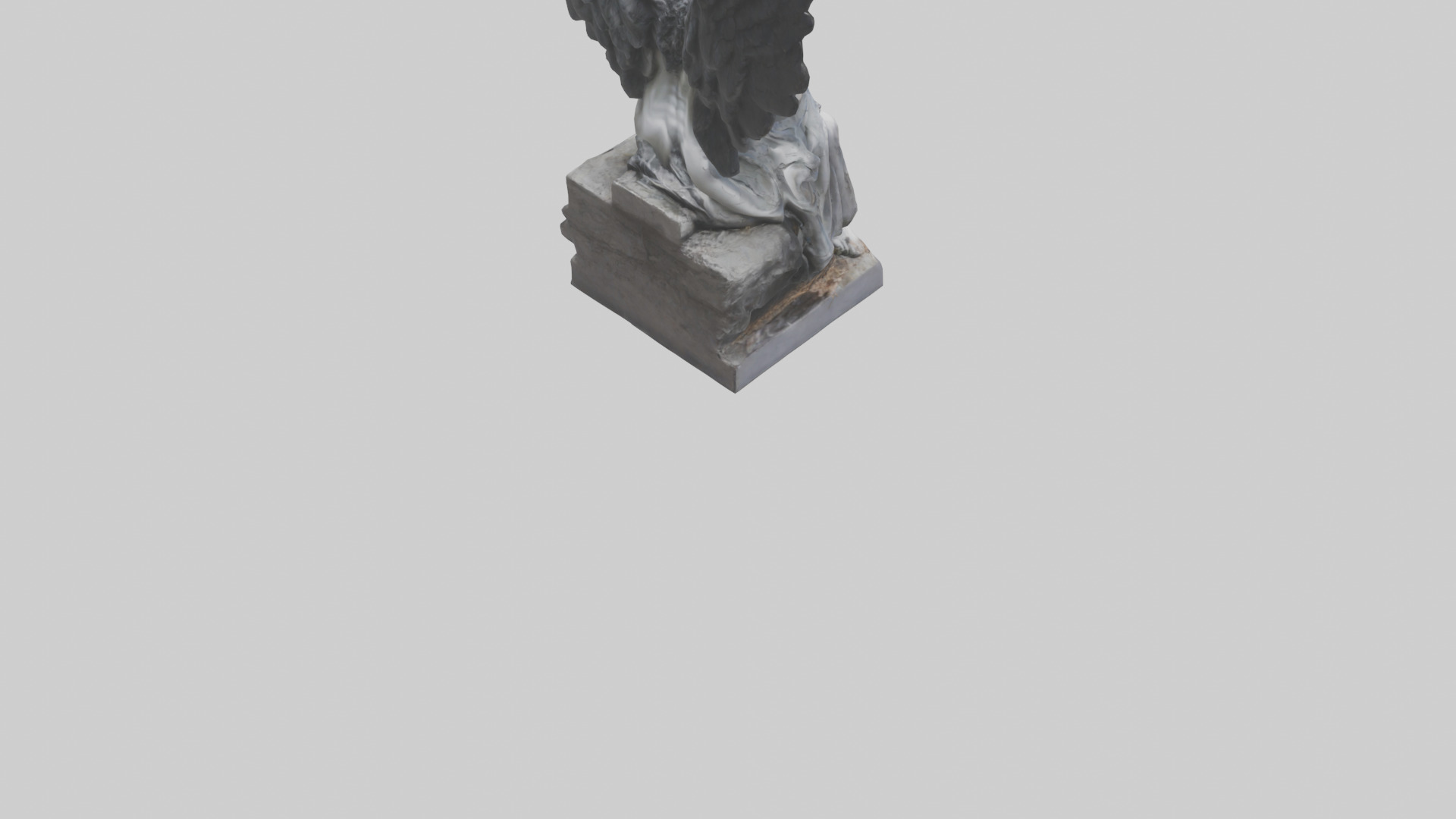 Fallen Angel statue model 3D model_7