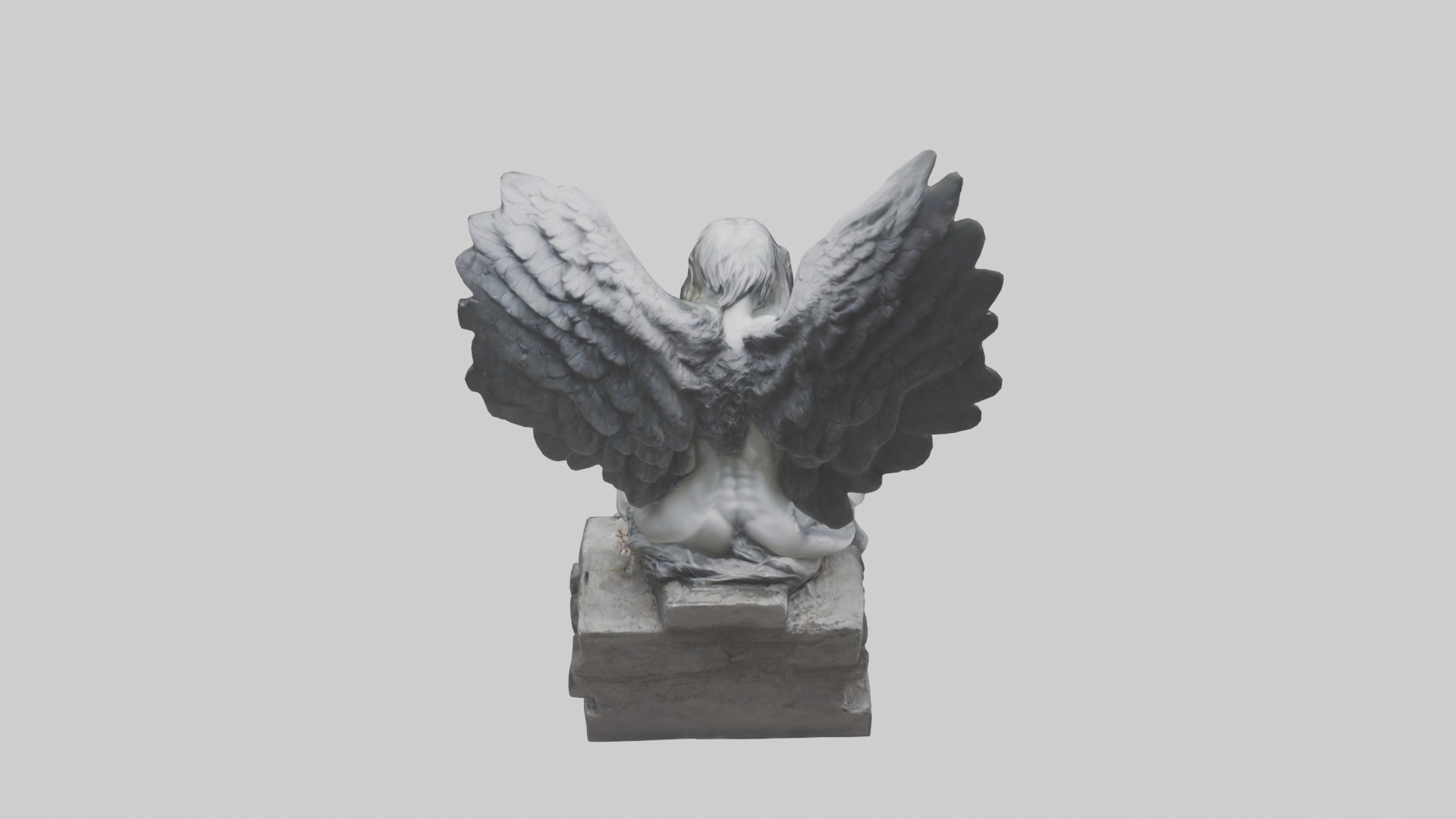 Fallen Angel statue model 3D model_15