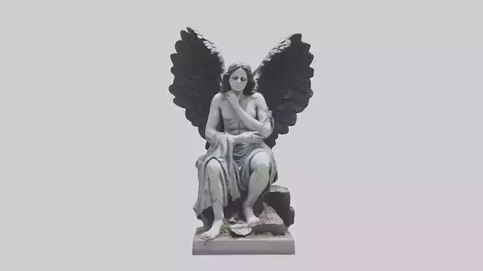 Fallen Angel statue model