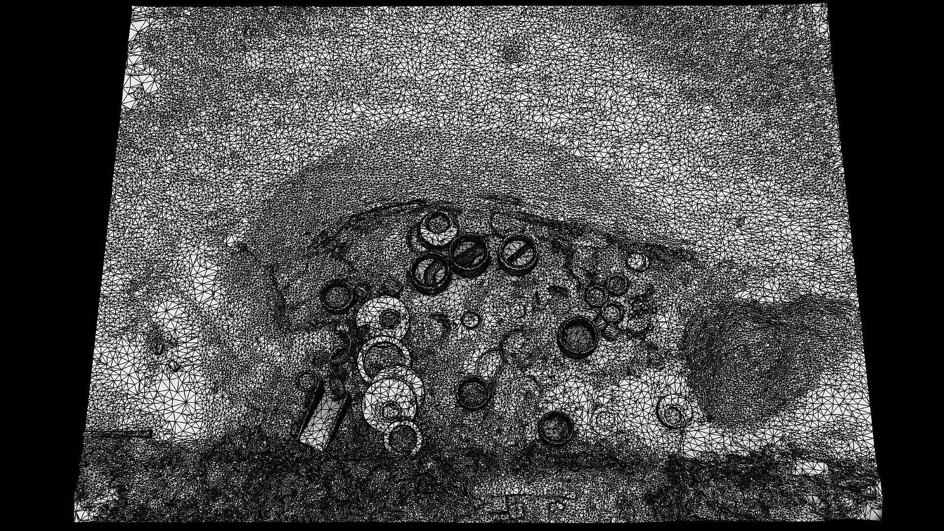 construction site concrete parts storage area pt5 photogrammetry Low-poly 3D model_8