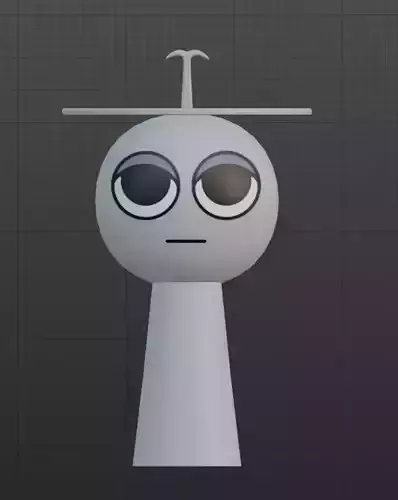 Sprunki 3D Incredibox Clukr Character Low-poly  Low-poly 3D model