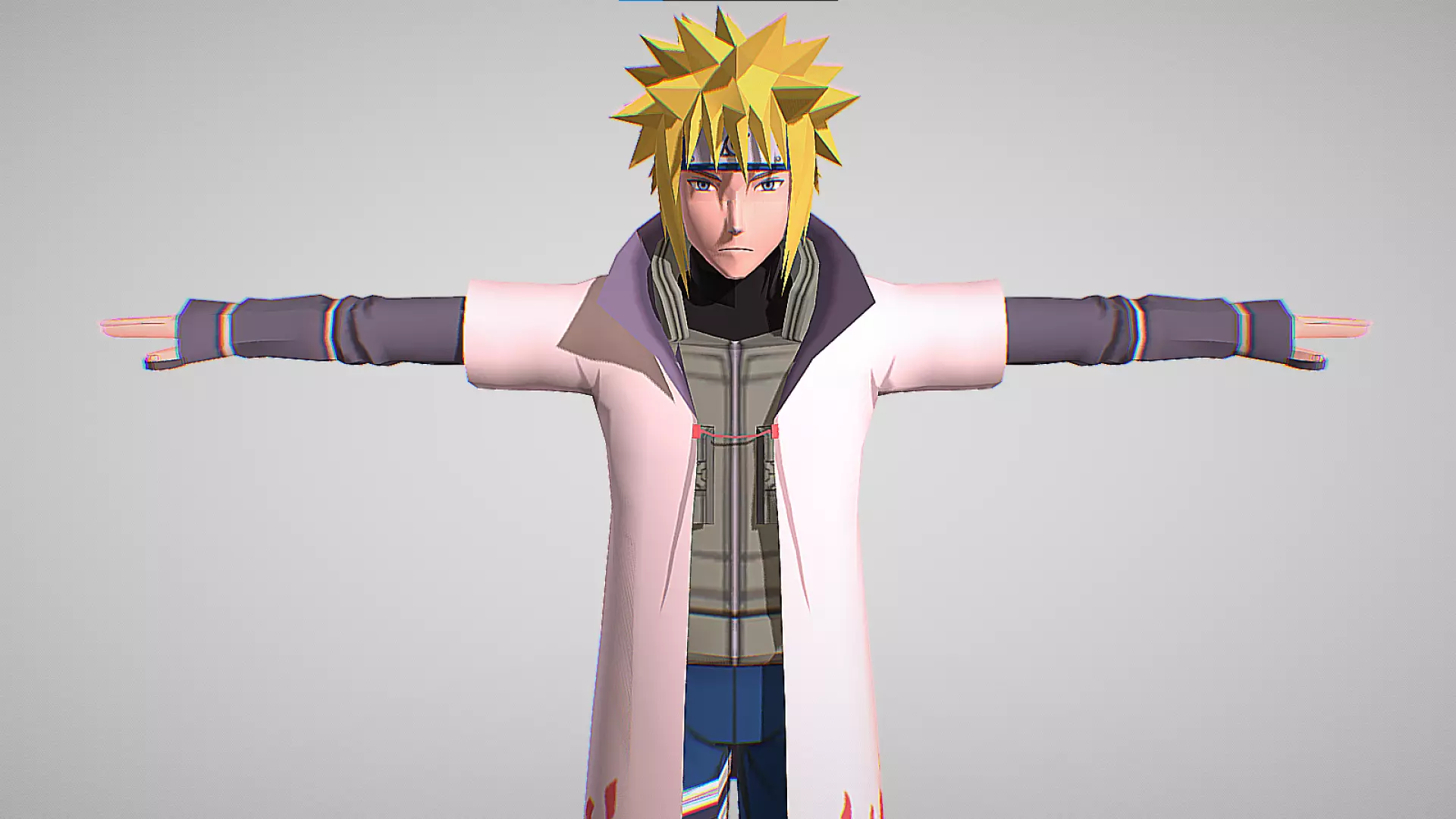 Minato - Naruto Shippuden - Gekitou Ninja Taisen Special Low-poly 3D model