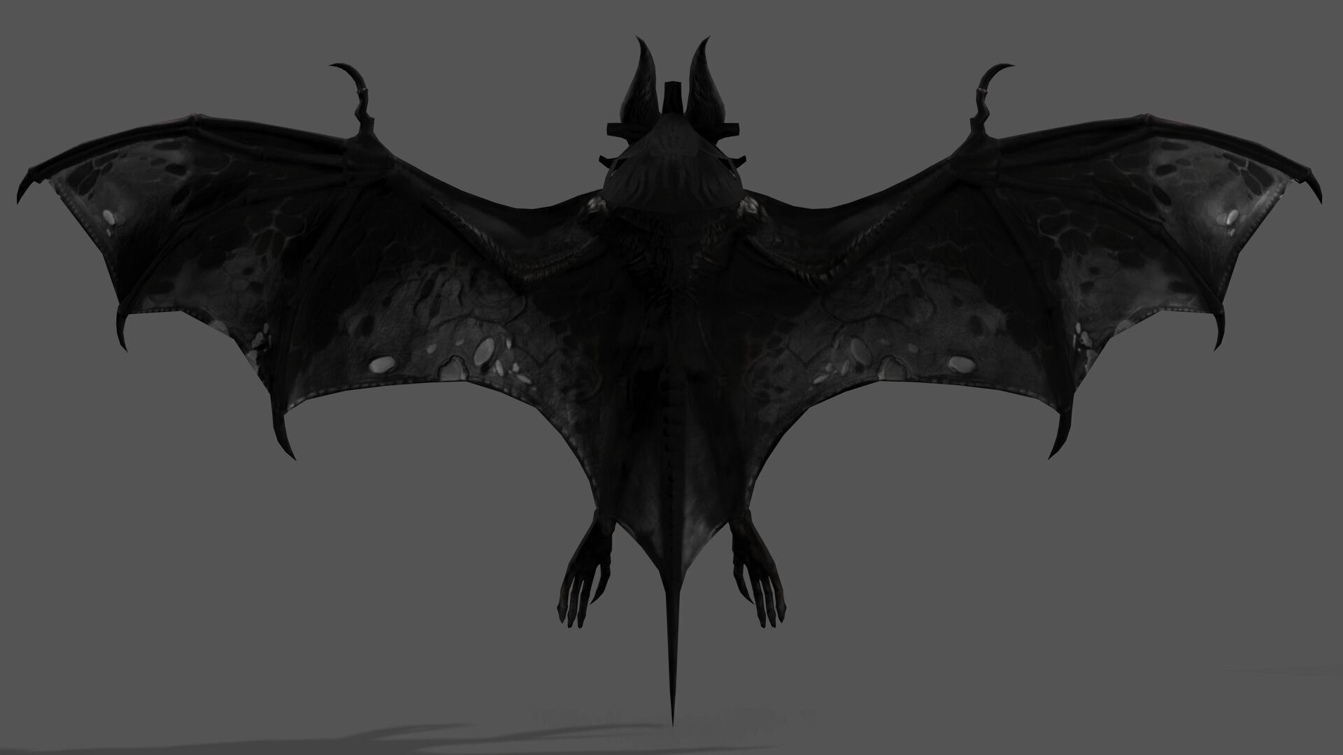 BAT RIGGED ANIMATED 10 Low-poly 3D model_2