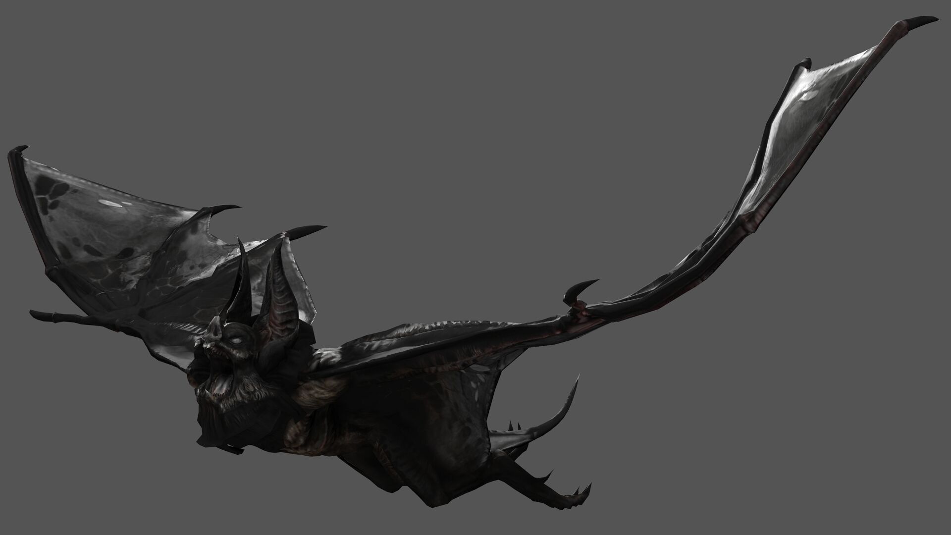 BAT RIGGED ANIMATED 10 Low-poly 3D model_3