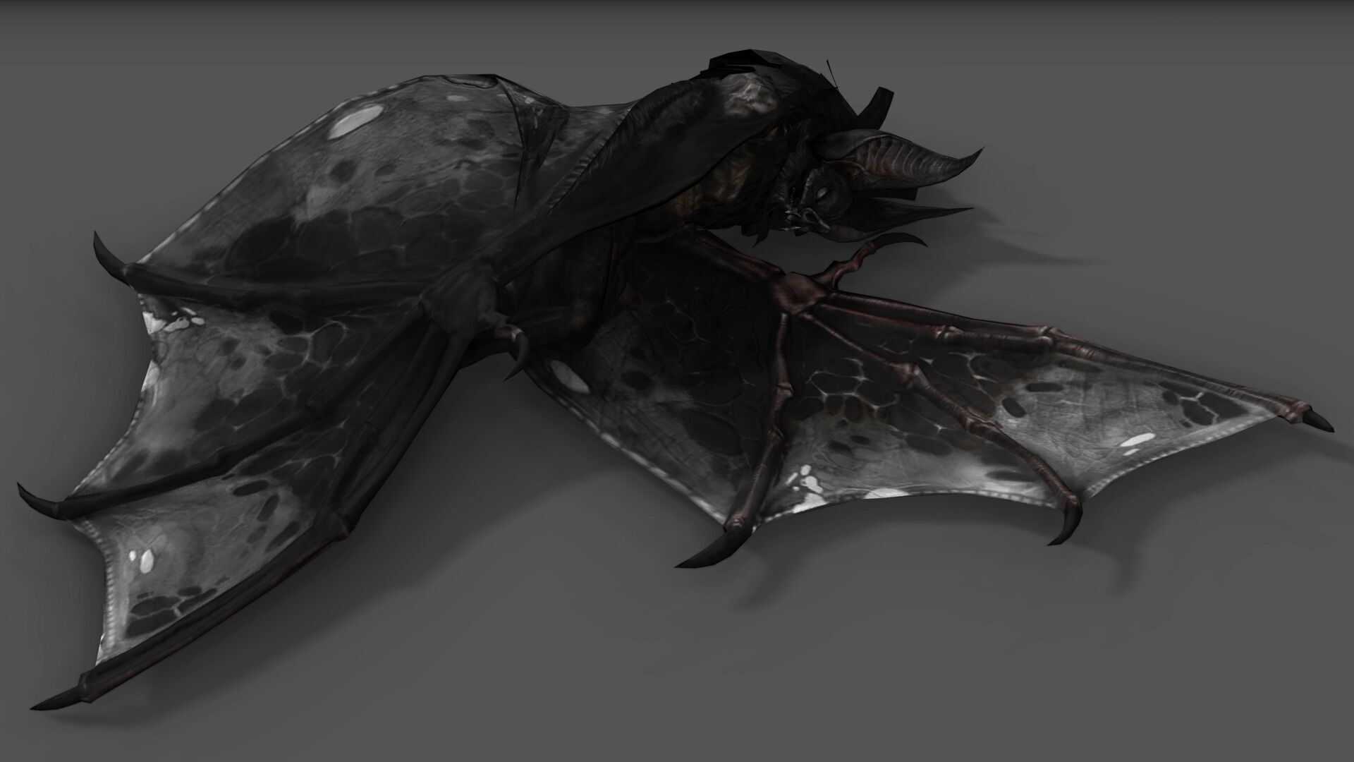 BAT RIGGED ANIMATED 10 Low-poly 3D model_6