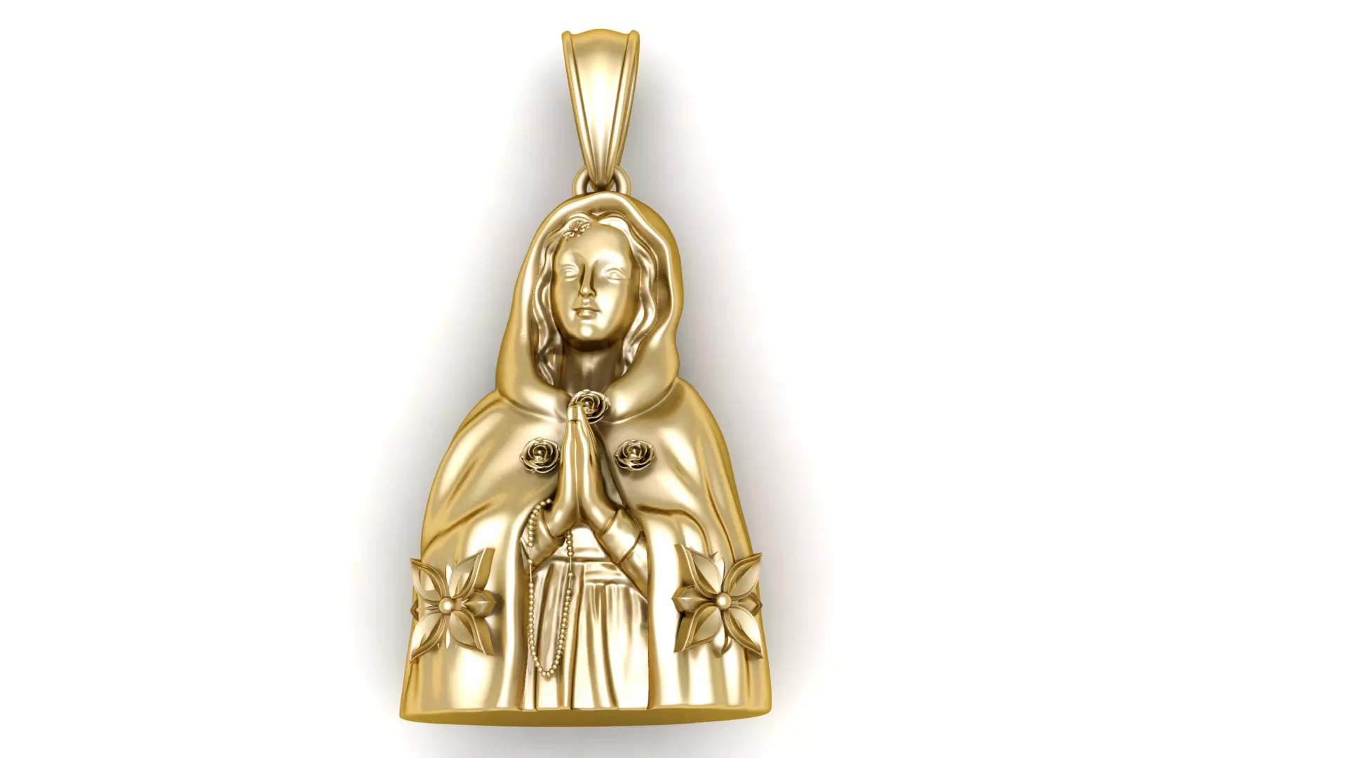 CHRIST MARY PENDANT 3D PRINTABLE MODEL 3D print model
