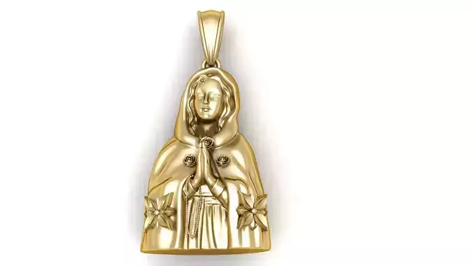 CHRIST MARY PENDANT 3D PRINTABLE MODEL
