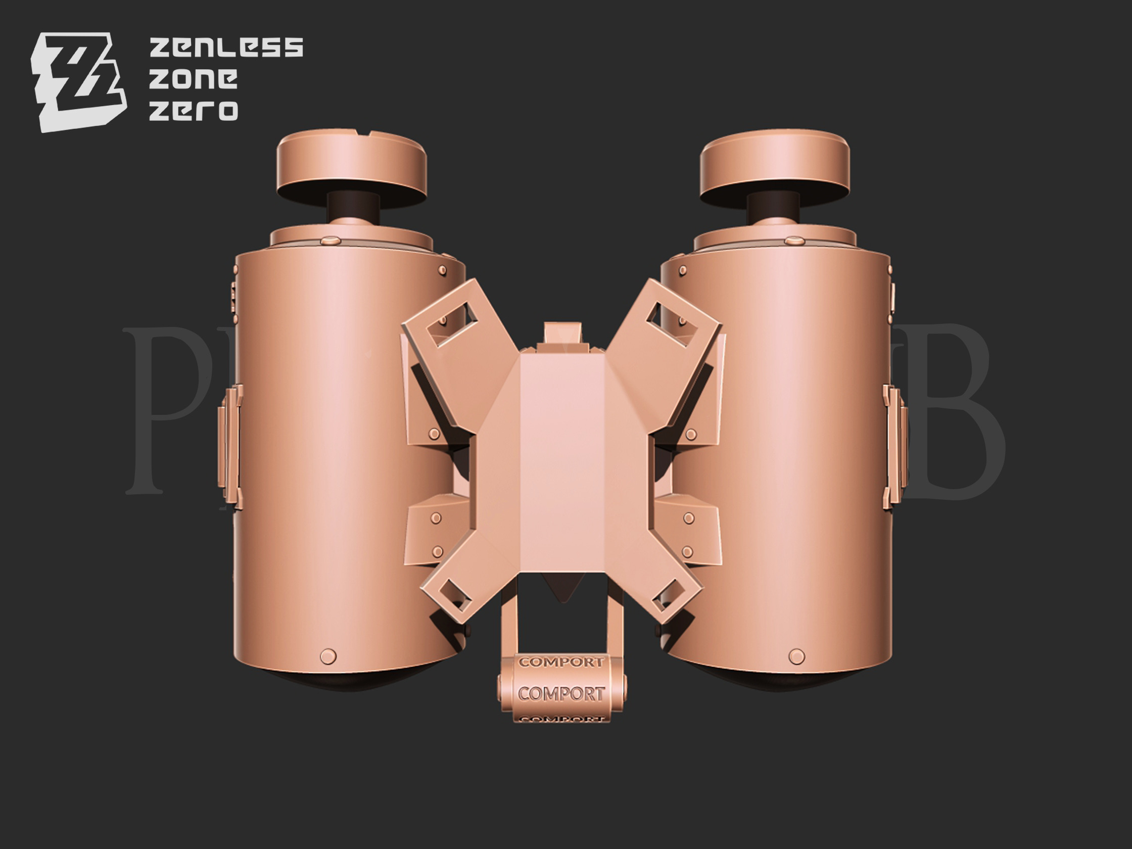Burnice white Flamethrower Tank - Zenless zone zero 3D print model_4