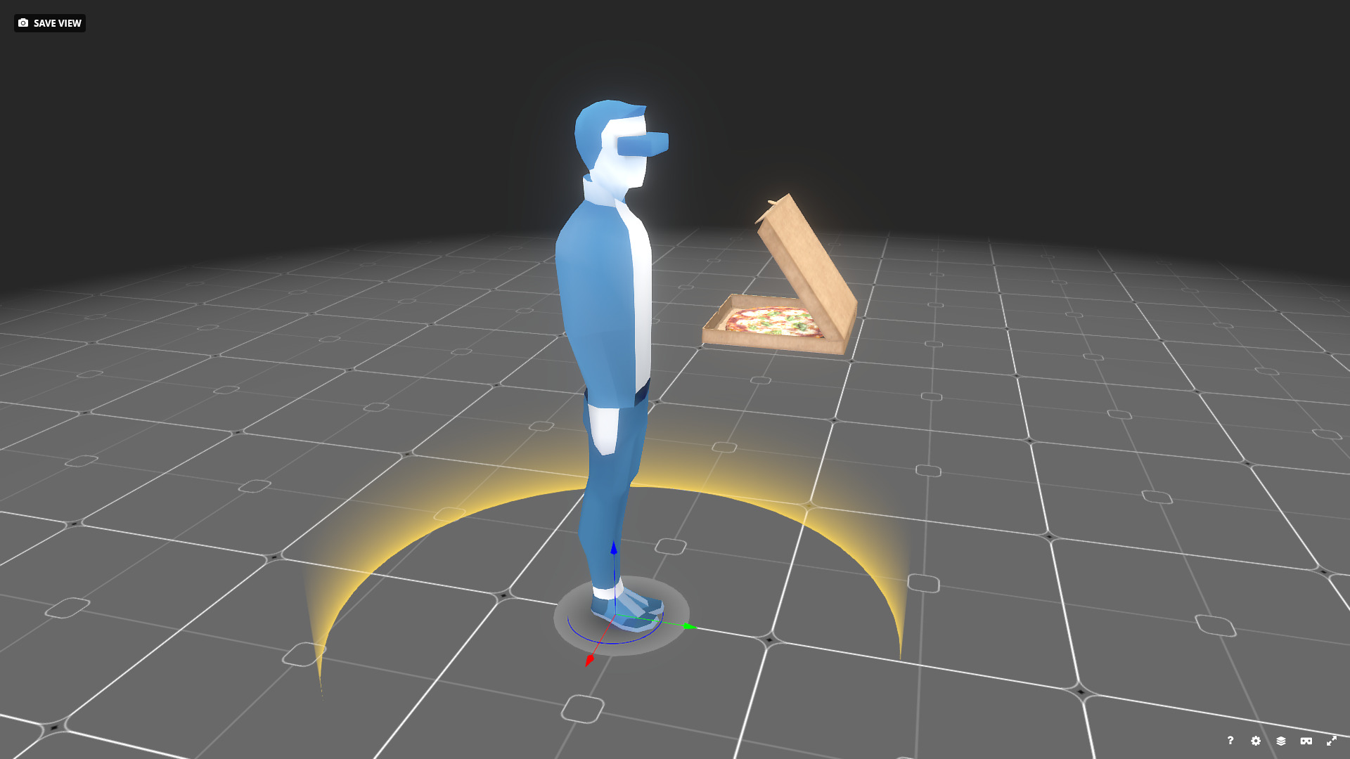 Pizza Margherita 3D Model Game Ready Low-poly 3D model_13