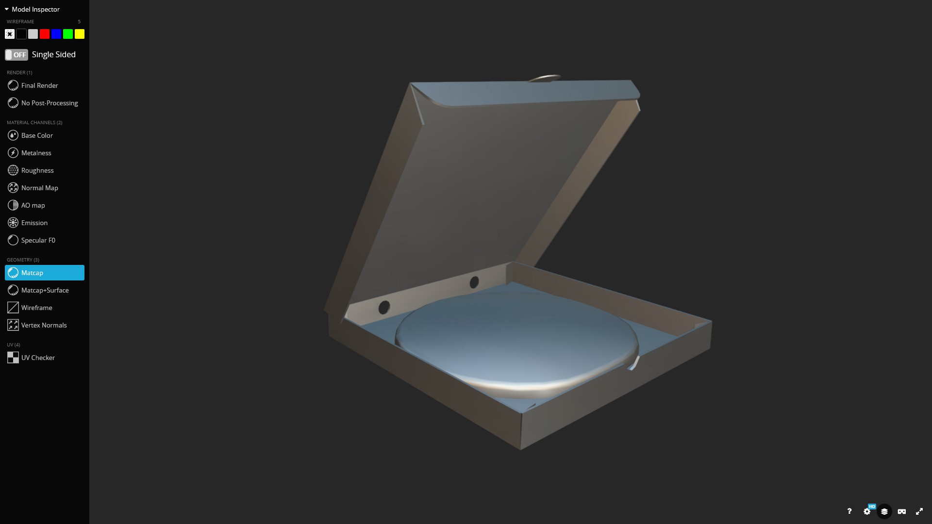 Pizza Margherita 3D Model Game Ready Low-poly 3D model_11