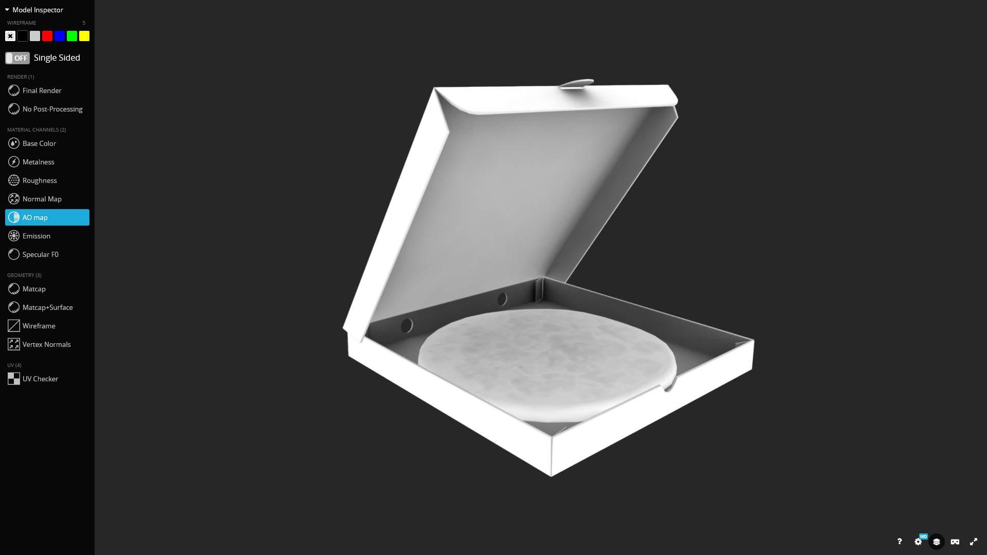 Pizza Margherita 3D Model Game Ready Low-poly 3D model_10