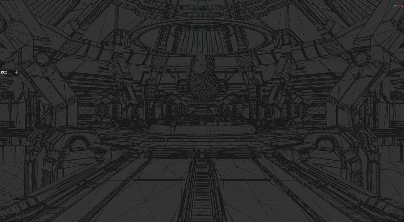 Sci-fi energy crystal scene model 3D model_3