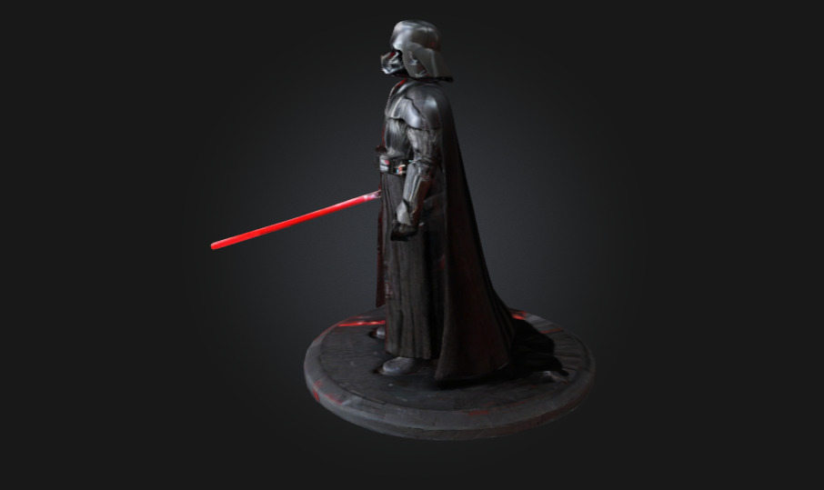 Dark Lord 3D Printable Statue Sith Warrior Collectible Figure 3D print model_2