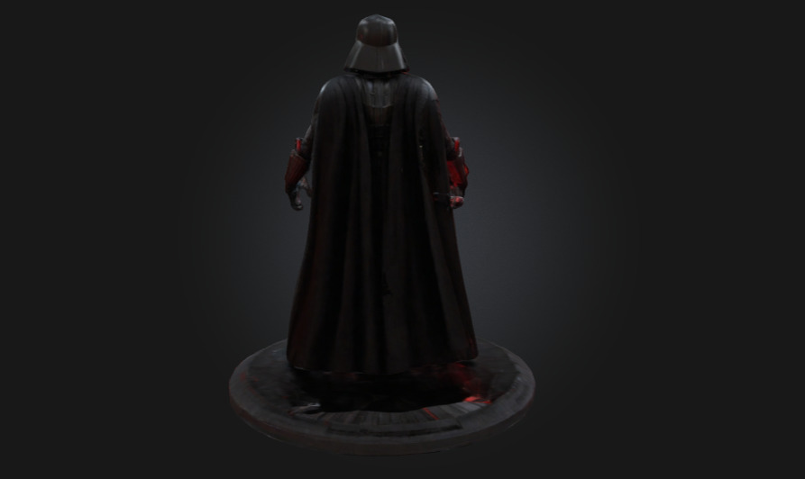 Dark Lord 3D Printable Statue Sith Warrior Collectible Figure 3D print model_1