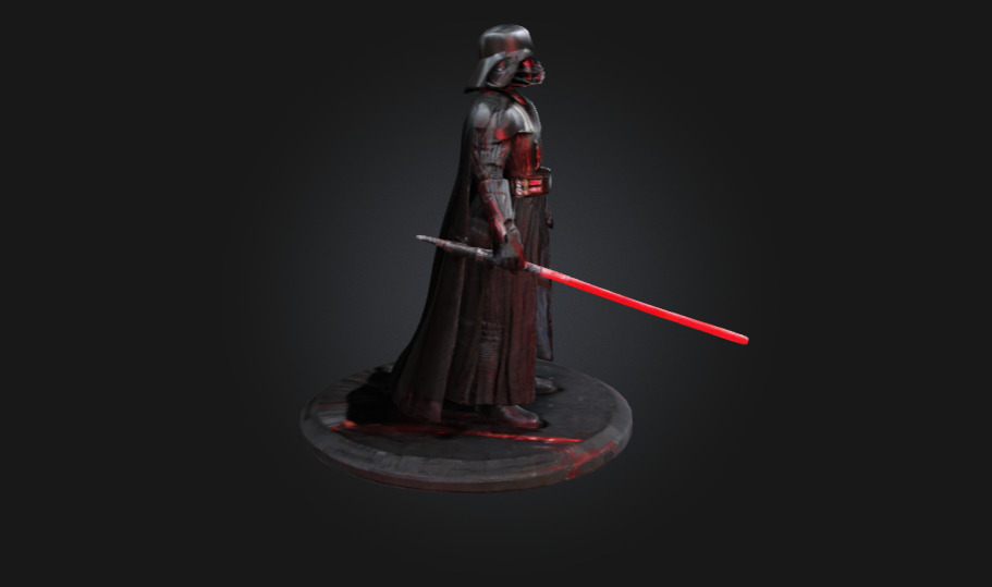 Dark Lord 3D Printable Statue Sith Warrior Collectible Figure 3D print model_3