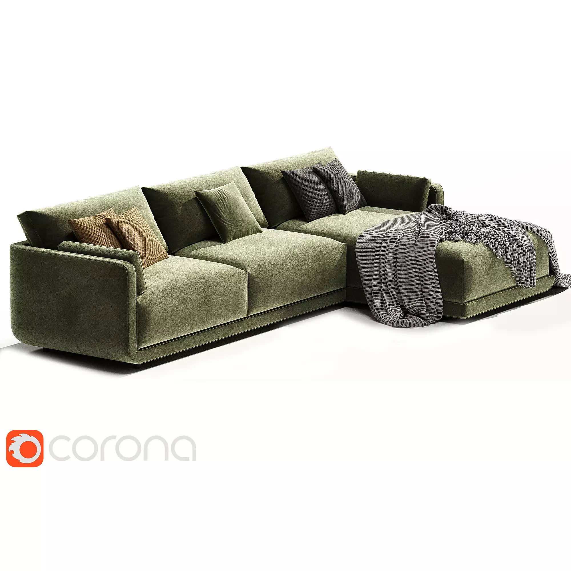 Come Around Sectional Sofa 3D model