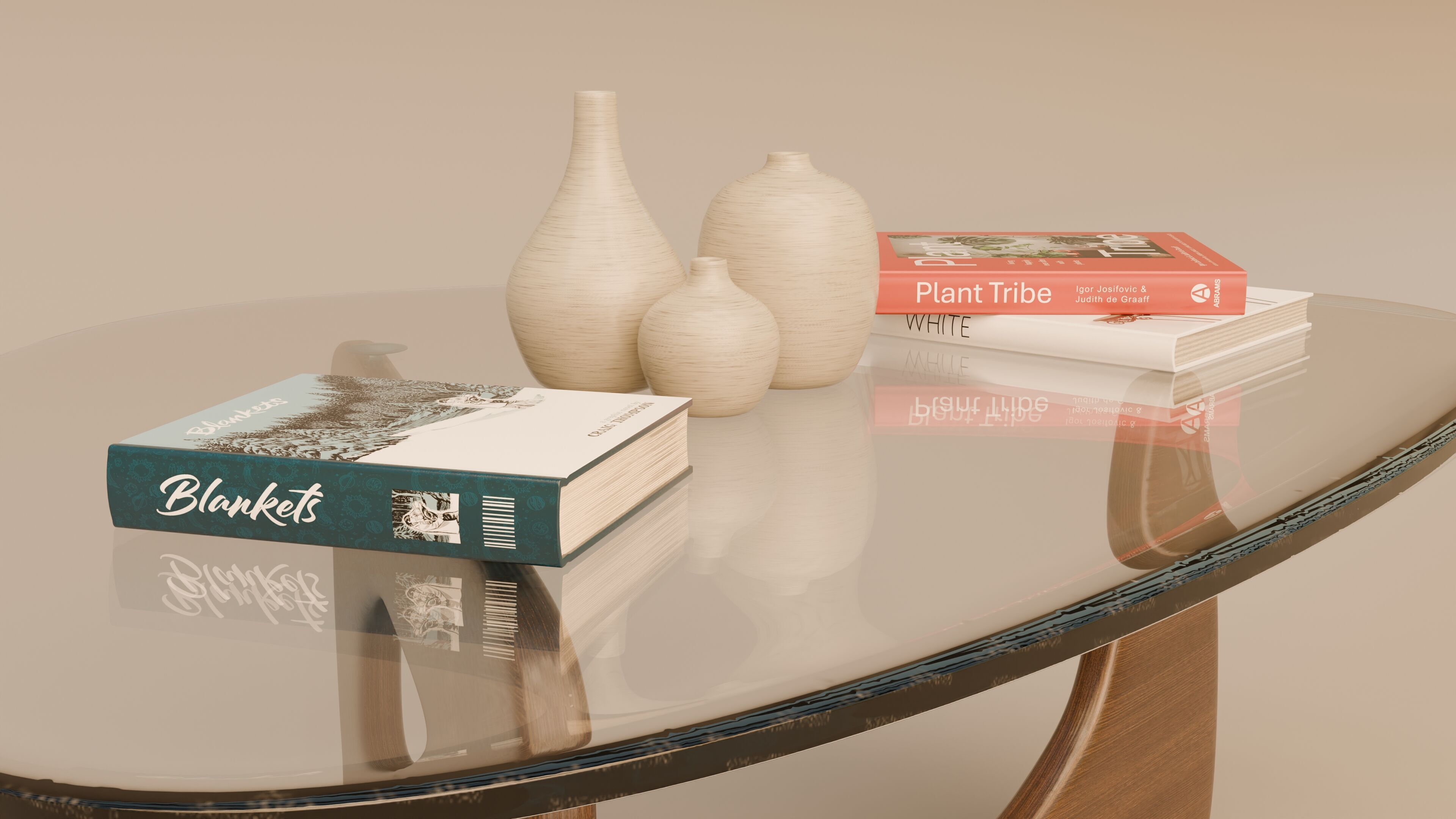 Noguchi Coffee Table 3D model_7