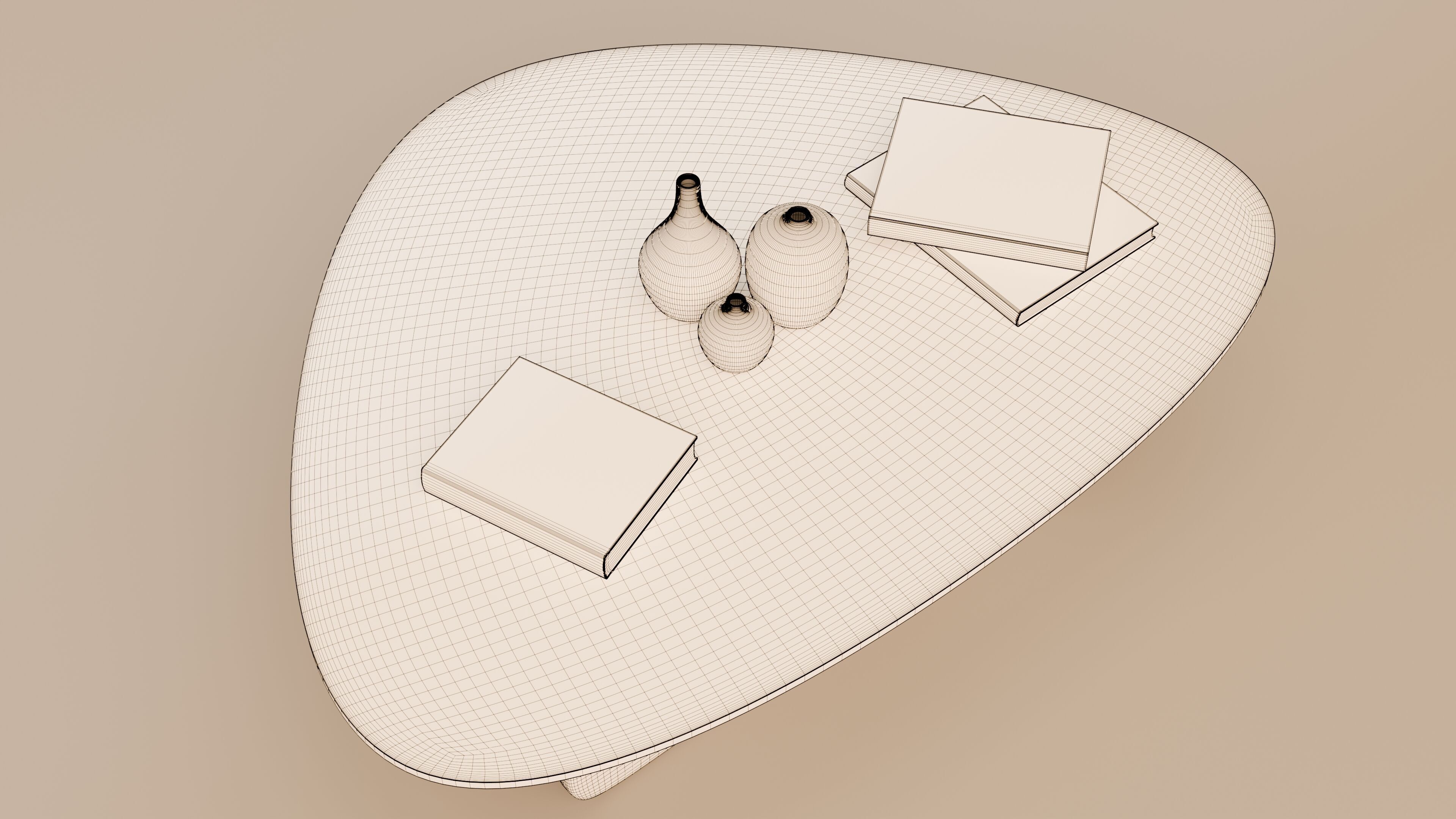 Noguchi Coffee Table 3D model_13