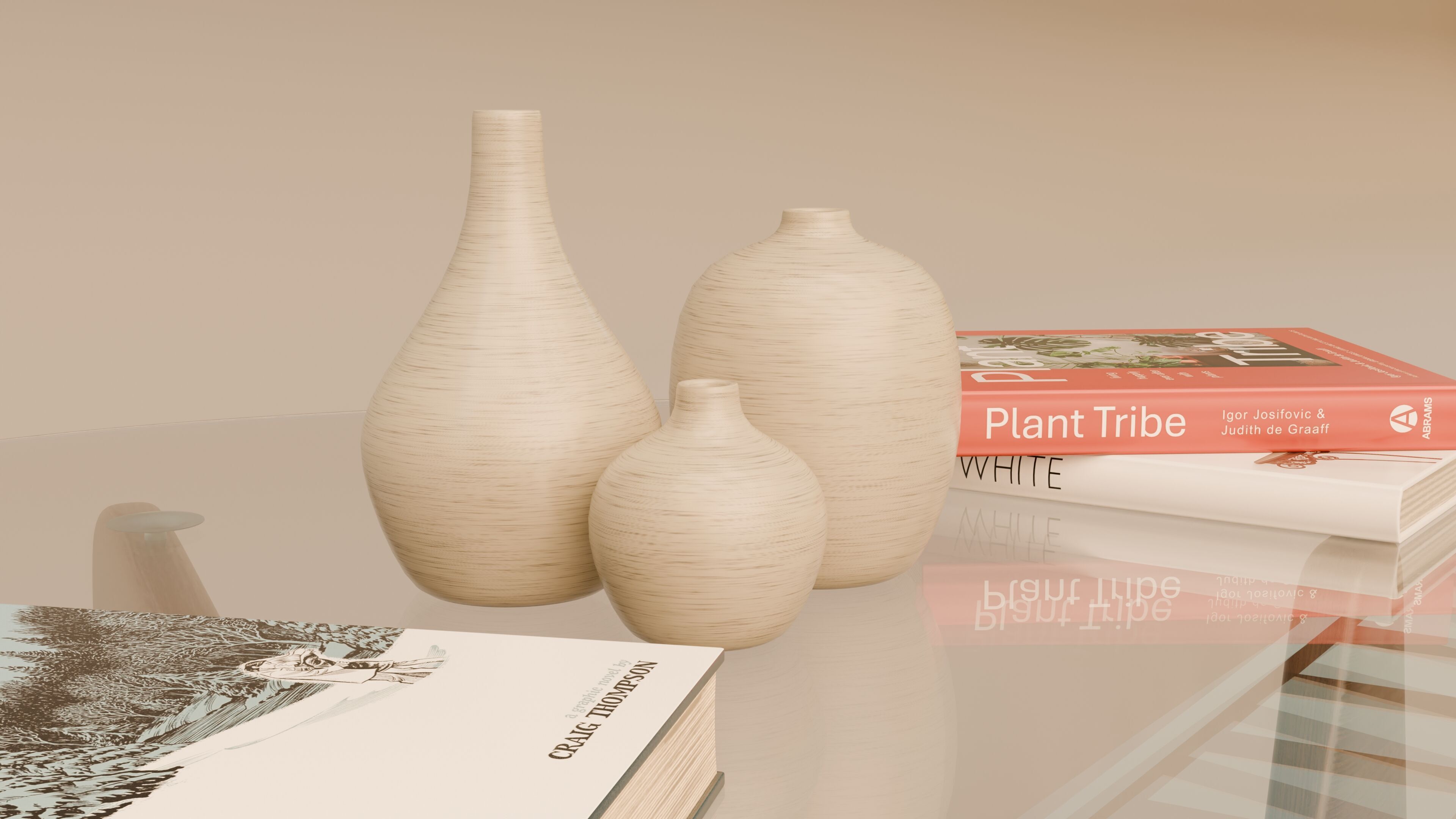 Noguchi Coffee Table 3D model_9