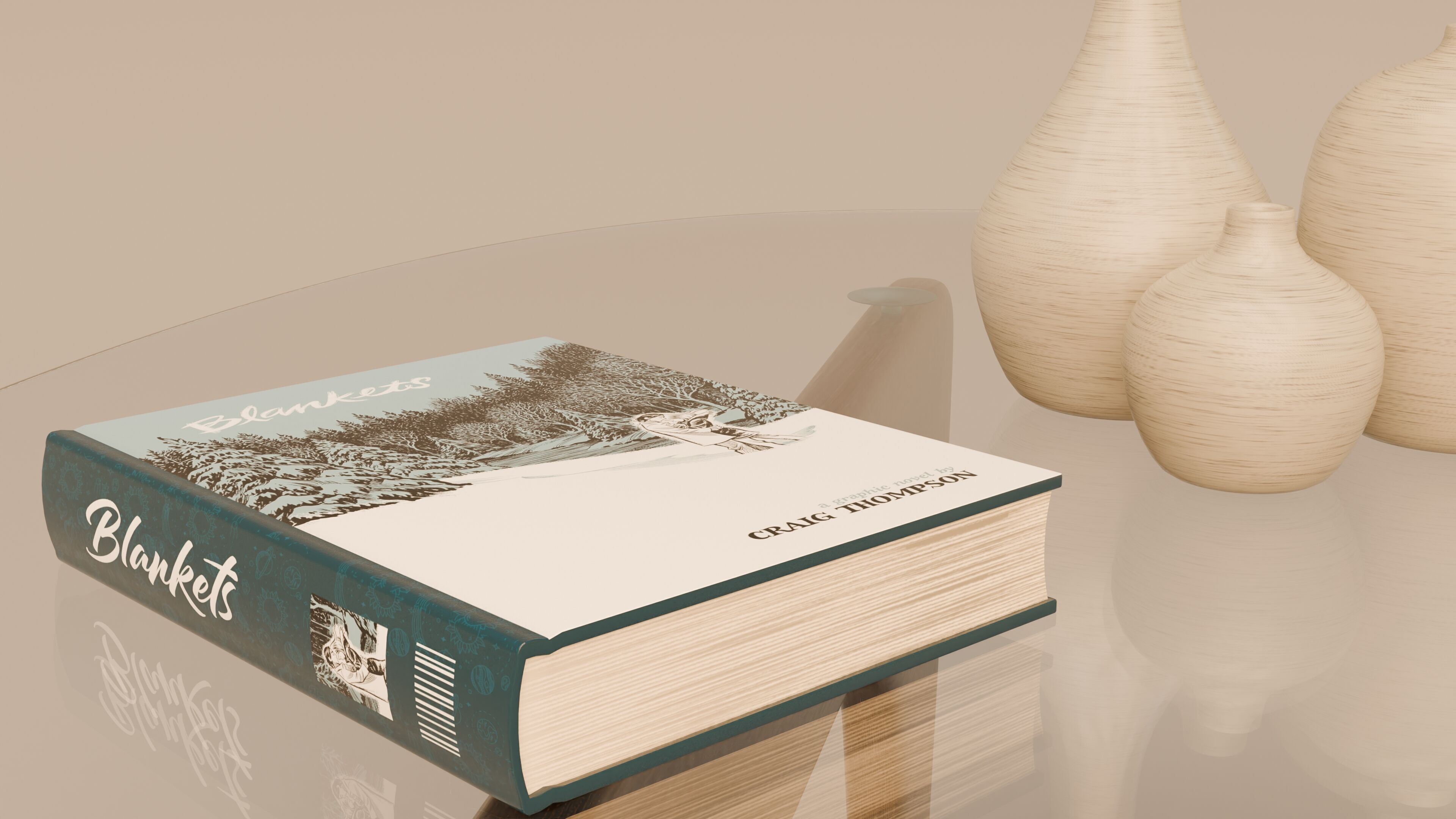 Noguchi Coffee Table 3D model_10