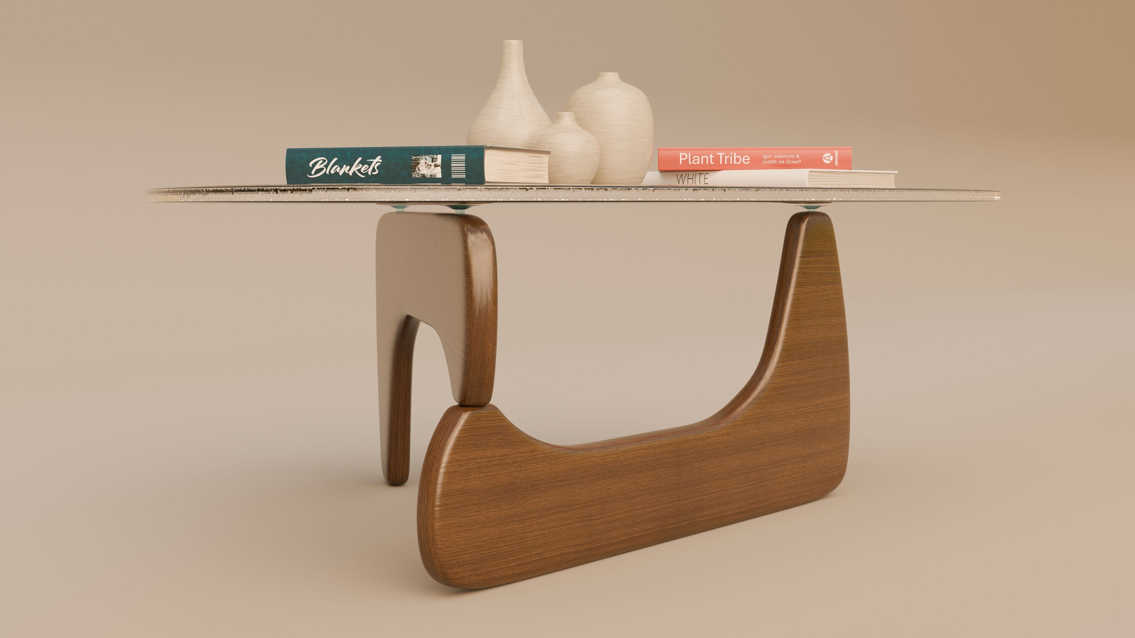 Noguchi Coffee Table 3D model_4