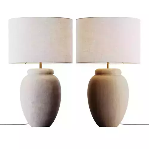 Grote tafellamp Bodhi met keramische voet