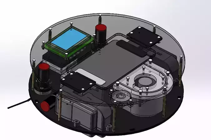 DIY Sweeping Robot 3D model DIY Sweeping Robot 3D model