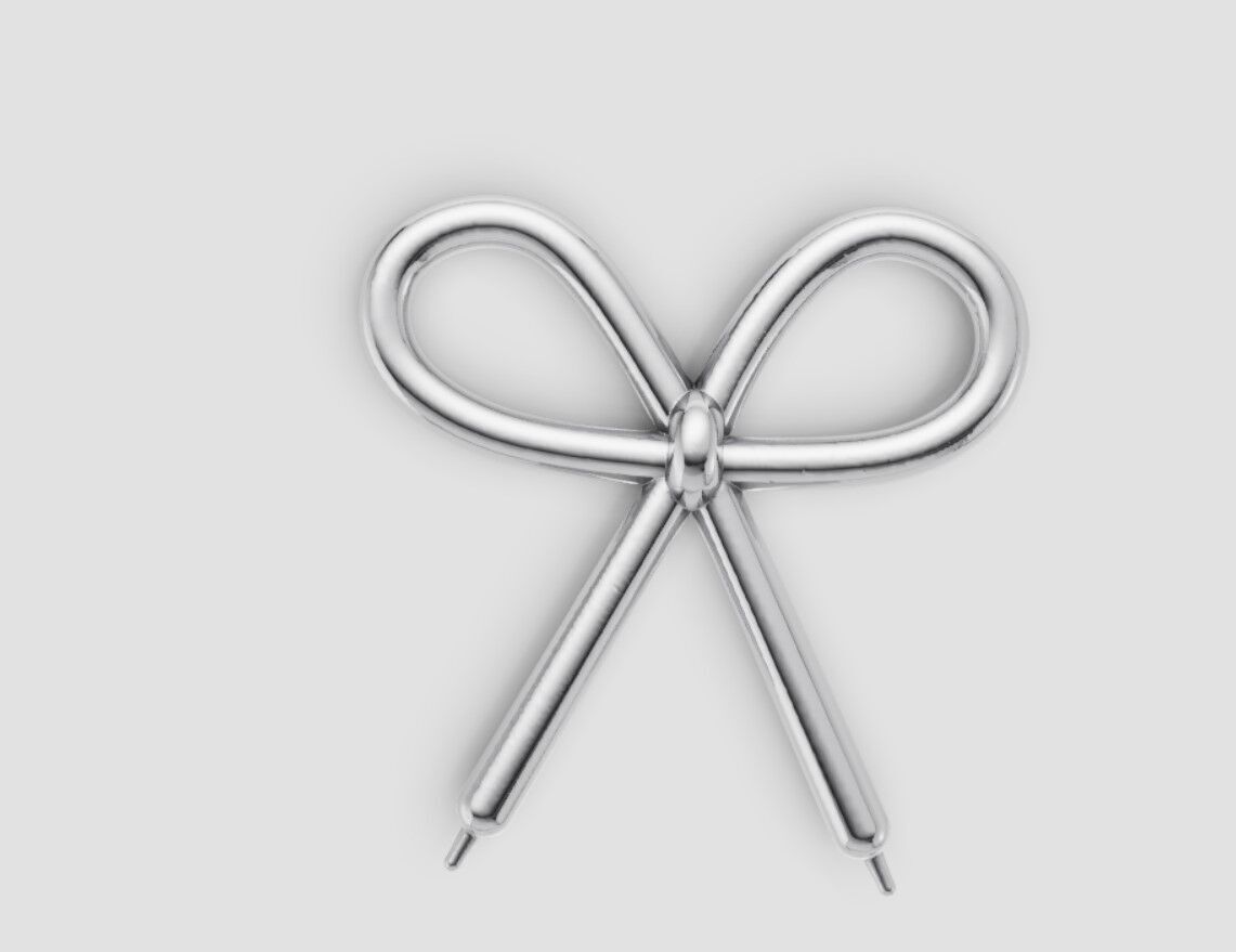 Bow tie balloon 3D print model_3