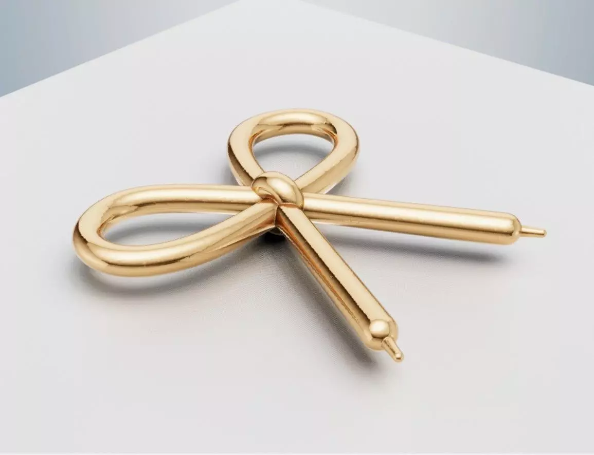 Bow tie balloon 3D print model_0