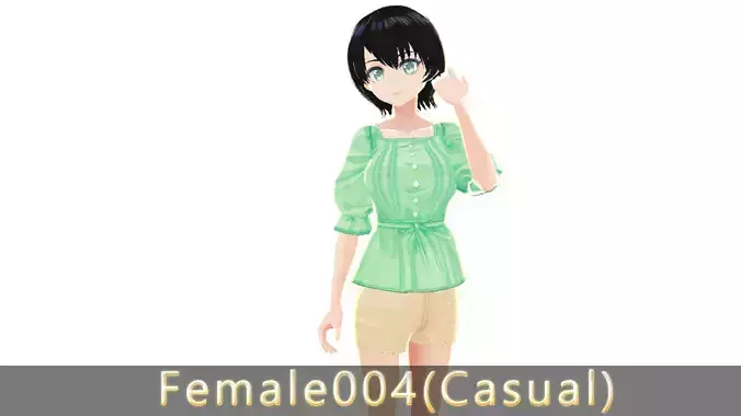 Anime Character - Female004 3D model