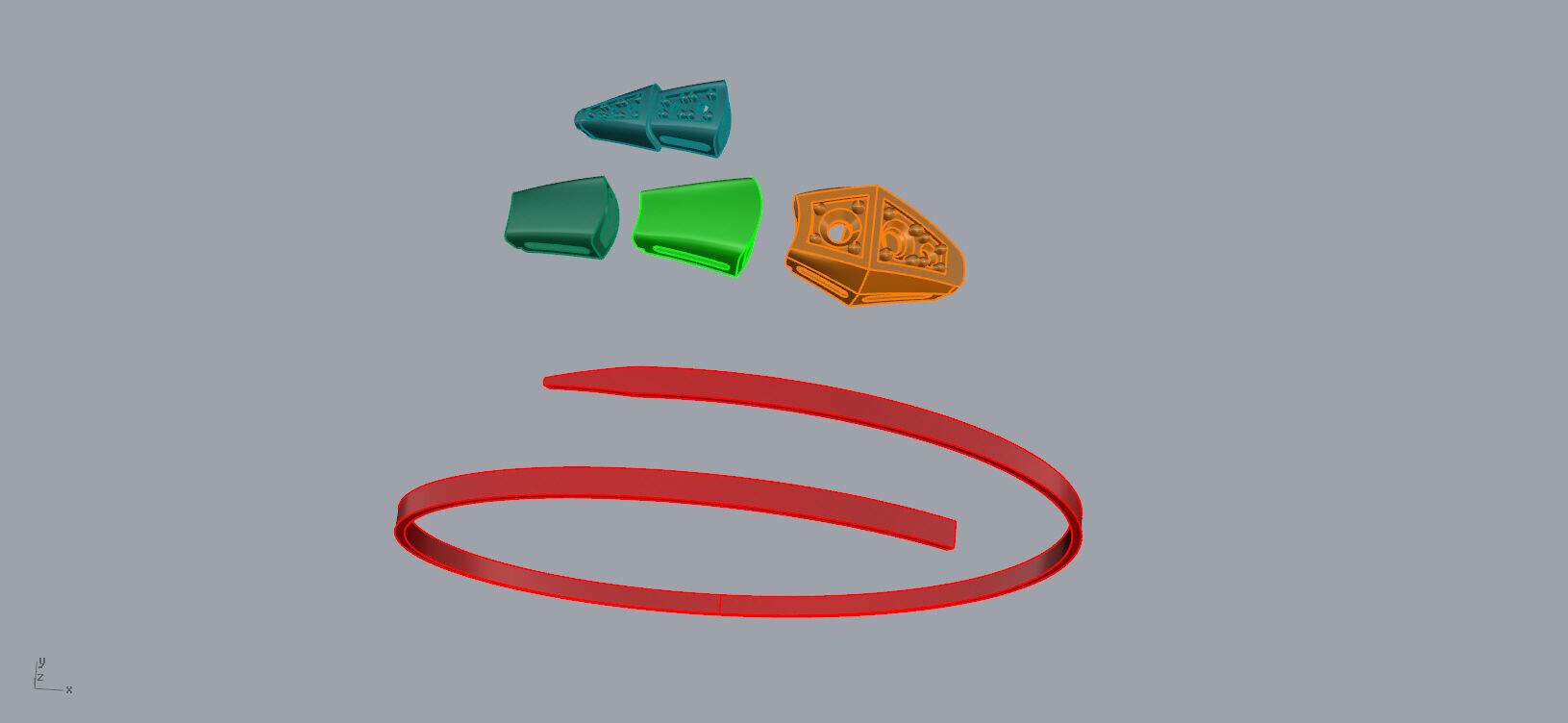 Bvlgari Snake Serpenti Bracelet 3D print model_7