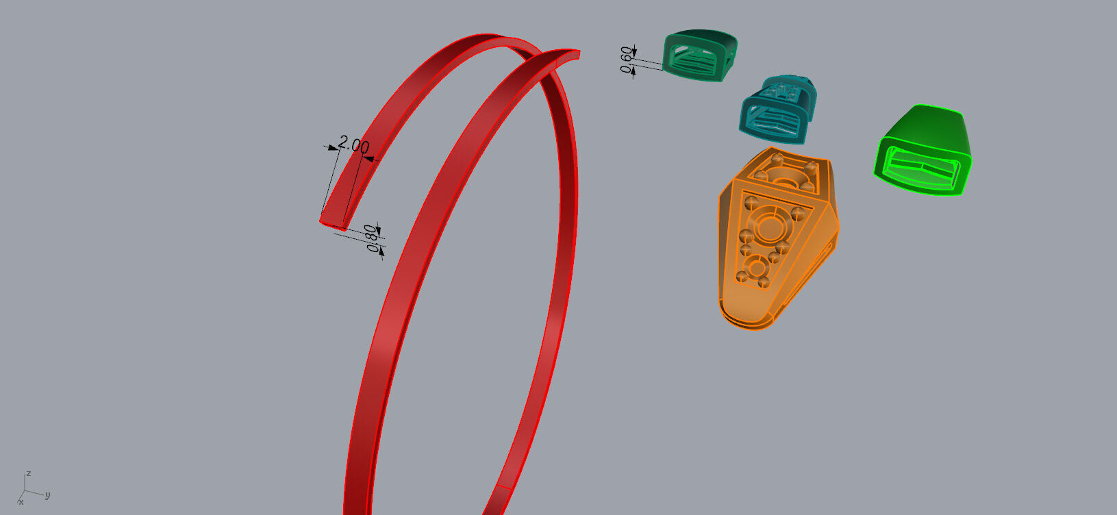 Bvlgari Snake Serpenti Bracelet 3D print model_4