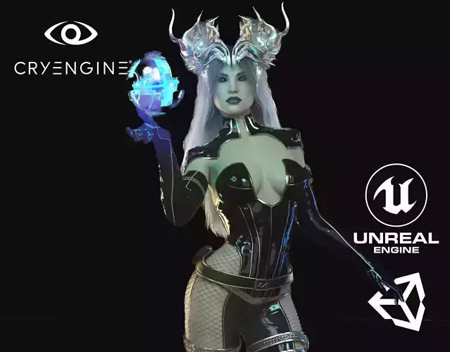 Dark Woman - Game Ready