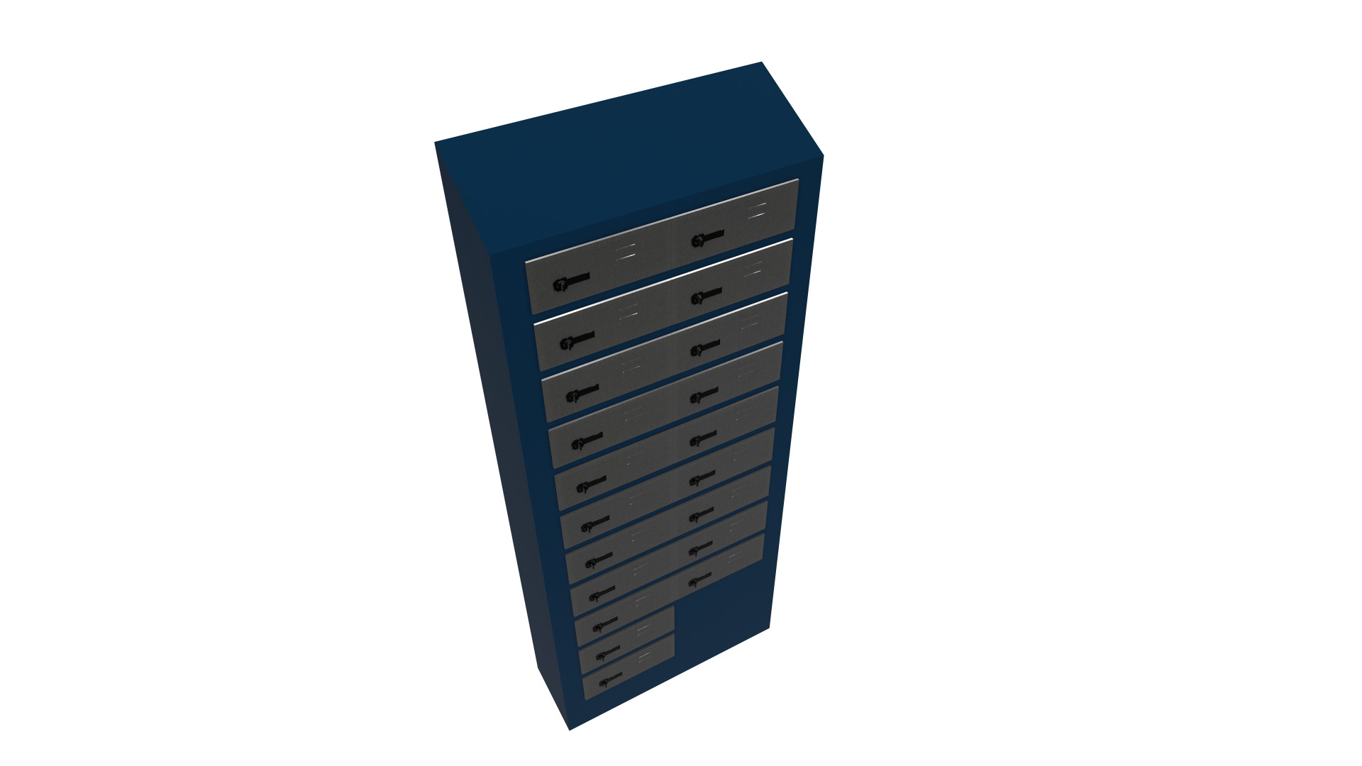 Filing Cabinets Low-poly 3D model_2