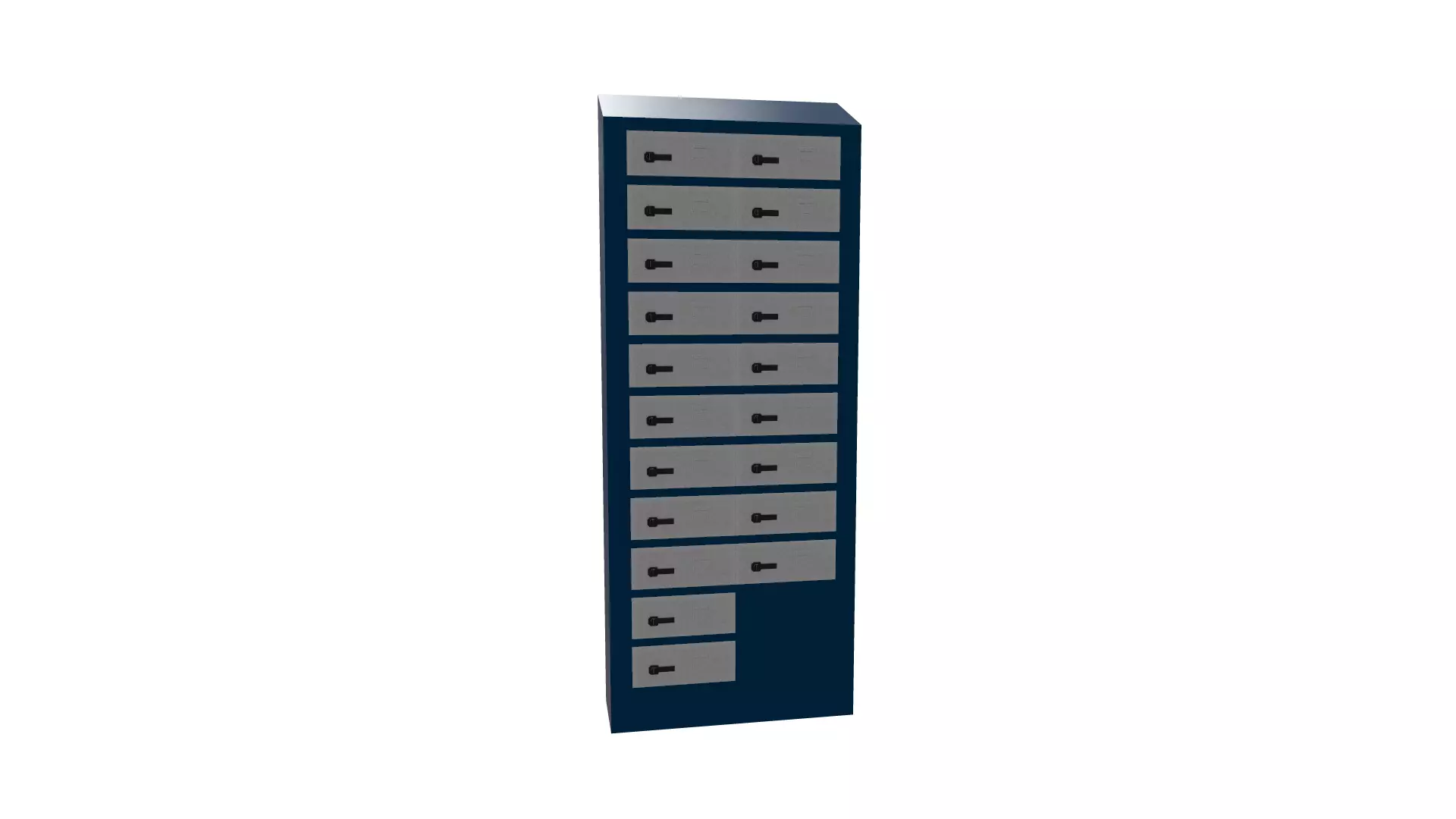 Filing Cabinets Low-poly 3D model_0